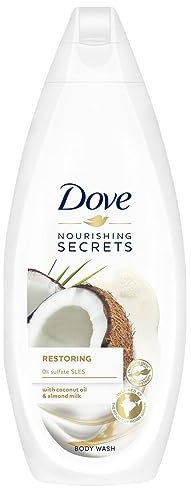 Dove Gel doccia Nourishing Secrets Restoring Ritual Coconut Oil+Almond Milk - Confezione da 6 pezzi