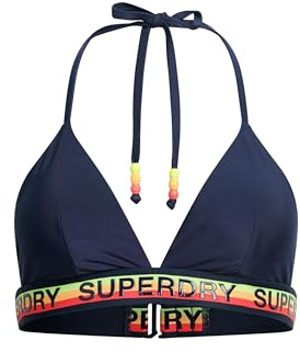 Superdry Damen Triangel-Bikinioberteil mit Logo
