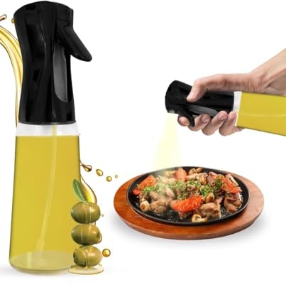 Genérico Pulverizador de Aceite/Rociador de Aceite/Spray de Aceite de Cocina/Aceitera de Cocina/Dispensador de Aceite/Airflyer 300 ml. (NEGRO)