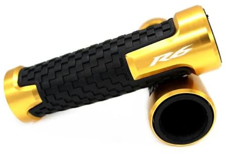 Motorrad Griffe Für Y&AMAHA YZF-R6 YZFR6 YZF R6 7/8 ''22mm Motorrad Anti-Rutsch-Roller-Griffenden Griffe Bar Handlenker(Gold)