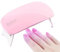 Uv Nail Lamp,Mini 6W Uv Lamps, Led Nail Lamp,Gel Nail Lamp,USB Plug,uv/led nail lamp for gel nailsQuick Drying and Convenient Carrying.(Pink)