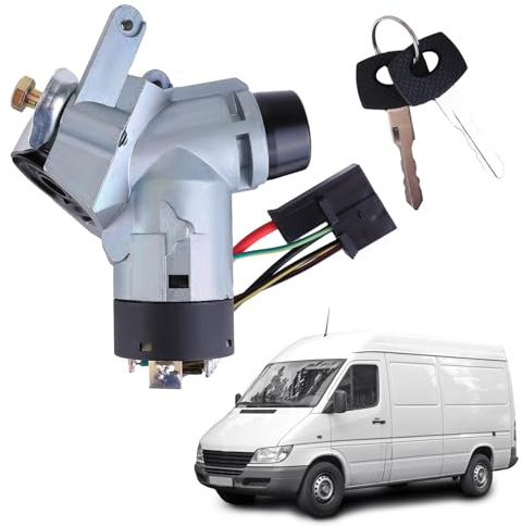 LICHENGTAI Interruttore di accensione Compatibile per Mercedes-Benz Sprinter 901 902 903 904 905 VITO 638, Cilindro di Blocco Dell'accensione Interruttore di Avviamento 0005458108