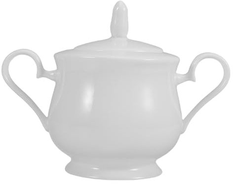 UKCOCO Sucrier Céramique Avec Couvercle Pot à Sucre Pour Thé Et Café Récipient De Rangement Pour Comptoir De Cuisine