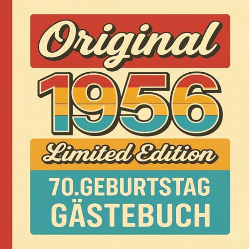 Gästebuch Geburtstag 70: Gebundenes Buch mit Fragen zum Eintragen von Glückwünschen und Fotos der Gäste – lustiges Geschenk zum 70. Geburtstag für Frauen, Männer und Oma