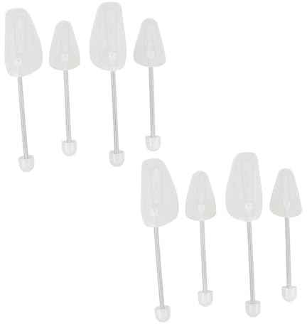 Mikikit 4 Par Plastskoblock med Fjädermekanism Unisex för Herr och Dam Bärbart och Designat Bibehålla Skornas Form och Förhindra Veck Skav under Resor och Förvaring