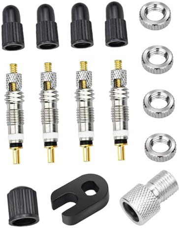 Cabilock Núcleos de Válvula Francesa para Bicicletas Repuesto Resistente y Hermético Accesorios para Neumáticos de Montaña y Carretera Fácil Instalación y Durabilidad Garantizada