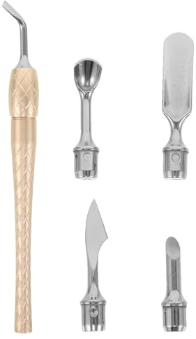 Alipis Manicura Profesional de Acero Inoxidable Removedor y Cortador de Cutículas Herramientas Compactas para Cuidado de Uñas Kit Completo para Pedicura y Manicura Casa y Viaje