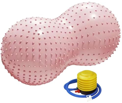 Palla per esercizi, strumento di equilibrio a forma di nocciola, palla lenitiva per allenamento con pompa ad aria, per casa, gravidanza, fitness, donne, bambini, ufficio