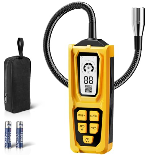 Natural Gas Leak Detector, Gas Detectorwith Audible & Visual Alarm Gas LeakDetector for Propane, Methane for Homeor Industrial and RV