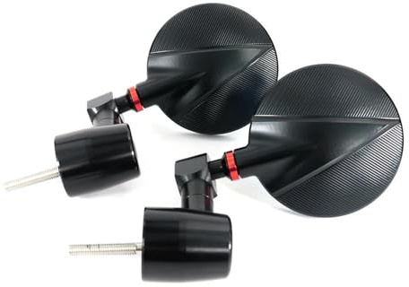Moto retrovisore Motorrad-Lenkerendenspiegel Für Kawasaki Für Z650 Für Z900 (2017–2019), Lenker-Rückspiegelverlängerung, Klarglas Specchietti Manubrio(Rot)