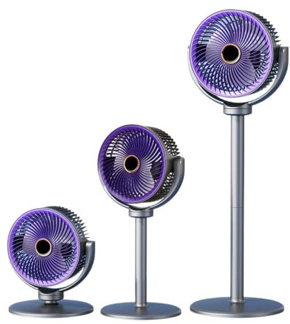 Ventilatore A Terra Ricaricabile Potente Silenzioso Portatile A 5 Velocità
