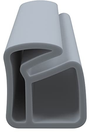 DIWARO® Stahlzargen-Dichtung SZ220 | grau | 5 lfm für Haus- und Innentüren. Zum Schallschutz und abdichten der Tür. Bestehend aus TPE (Thermoplastischen Elastomer)