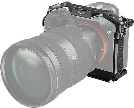 SMALLRIG Kamerakäfig für Sony A7 III / A7R III, NATO-Schiene 2087D | A7 III / A7R III käfig, Aluminiumlegierung, Schnellwechselplatte für Arca, Integriertem Kaltschuh, 1/4-20 Gewindebohrungen