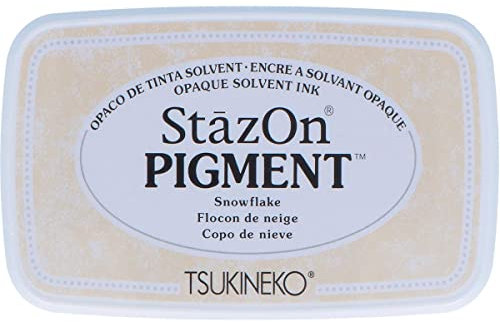 Imagine SZPIG-001 StazOn Pigment-Stempelkissen, Schneeflocke, White