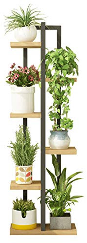 Blumentreppen Holz Indoor Outdoor Mehrere Metall Pflanzenregal Pflanzentreppe Innen Balkon Außen Garten Balkon Wohnzimmer Display Lagerregal, Höhe 143cm
