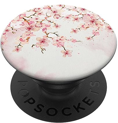 PopSockets Japan Pink Flower Gift Sakura Florist Anime Cherry Blossom PopSockets PopGrip: Swappable Grip for Phones & Tablets