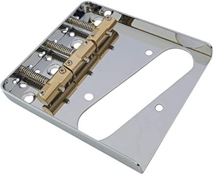 WTB Ashtray Bridge For Telecaster Guitar, Compensated Brass Saddles (Chrome)