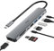 Hub, JESWO 8 en 1 Adaptateur Type C avec HDMI 4K, 2 USB 3.0, USB 2.0, PD 100W, SD/TF, Type-C Data, Compatible avec Macbook Pro/Air, iPad, iPhone, Surface Book, Dell XPS,etc