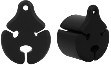 DONGKER Angelrutenhalter, 2 Stück Tragbarer Angelrute Schutz Befestigung, Wiederverwendbare Silikon Fischerangelhalter für Reservoirs, Zugstangen, Flussufer usw.