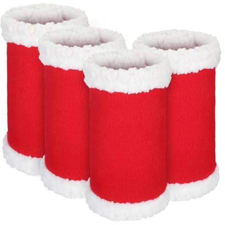 Tsuchiya Pferdebeinbandagen - Niedliche Kunstpelz-Stehwickel für Pferde - Weihnachts-Pferde-Leggings, Pferde-Sportstiefel, Reitstiefel für Verein, Bekleidungskurse