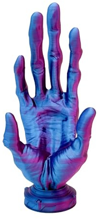 Alien Hand Game Controller Halter | STLFlix Finger Halterung VR Space Weltraum Außerirdisch Smartphone Portemonnaie Fernbedienung Schlüssel Dekoration (Blau/Lila)