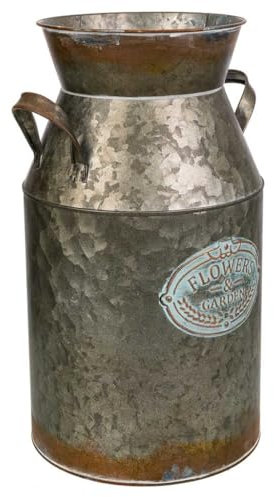 Jarra lechera de Metal Dorada 25xd22x39.5 t:18.5cm