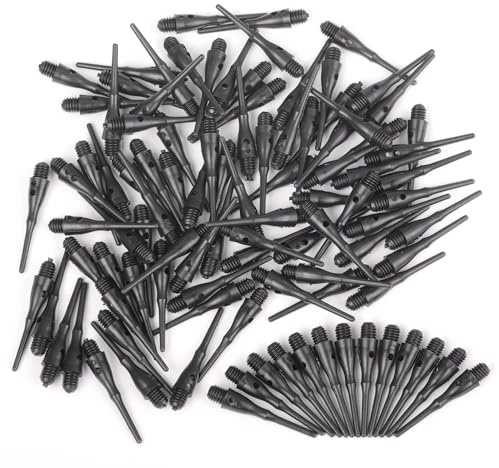 Deetenks Soft Dart Tips 100 PCS 2BA Thread Plastic Soft Tip Soft Dart Tips Replacement Dart Accessories for Dartboard Darts