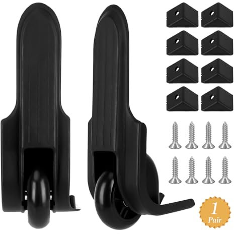 2 StückGepäck Ersatzräder Ersatz Räder Koffer Ersatzräder Gepäckkoffer Rad Kofferrollen Ersatzrollen Universal Gepäck Ersat Wheel Ersatz Rollen für Koffer Gepäck(7cm) mit 8 Deckeln 8 Schrauben