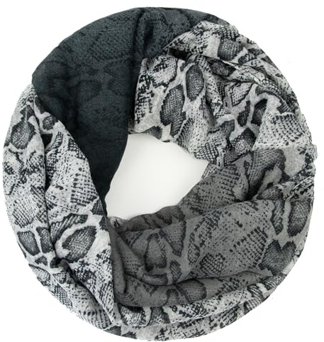 Glamexx24 Damen Schal Leo Muster Langschal Loop Schlauchschal Tuch XXL Loopschal Mädchen Animal Print Tuch