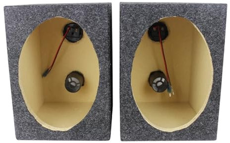 MNEVZX Audio Hochtöner 2 stücke 6x9 Zoll Leere Schrank Holz Box Platz MDF Filz Auto Modifikation Subwoofer Passive Mit Junction Box Auto-Hochtöner