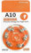 Lot de 6 piles pour appareils auditifs A10 haute densité d'énergie fournissant une alimentation fiable pour divers appareils auditifs