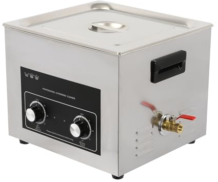 15l Ultrasonic Cleaning Machine With Heater And Timer (0-30 Min), Temperature Setting (68-176 °F), 360w Stainless Steel Ultrasonic Cleaning Machine, For Jewelry Retainer Makeup Sponge Glasses