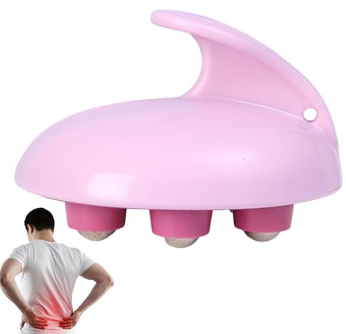 Holdes Massageball, Rollball mit Rollen für Muskeln | tragbare Massagerolle, Körperformmaschine für Oberschenkel, Arme, Rücken, Nackenmassagegerät, Kompaktpunktmassagegerät