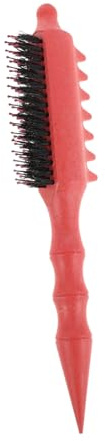 MUCKLILY Pettine Volumizzante Arancione per Chioma Donna Funzione Massaggiante, in Abs e Nailon, per Acconciature Quotidiane e Onde Morbide Naturali
