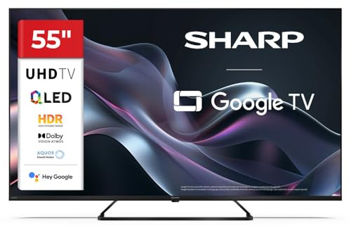 Sharp 55-tums QLED 4K Ultra HD Google TV™ Dolby Vision Dolby Atmos 55HP6265E (HP Series)