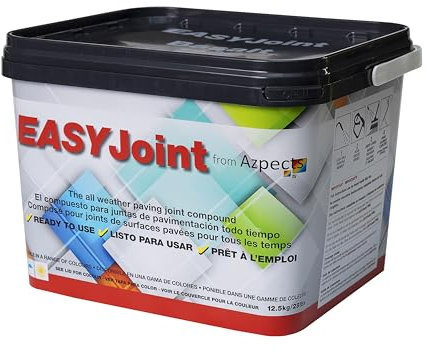 EASYJoint Patio Sand Ready Mixed Paving Jointing Compound For Outdoor Natural Stone, Slate And More. 12.5kg All Weather, Strong And Durable Sweep In Joint Compound - Basalt