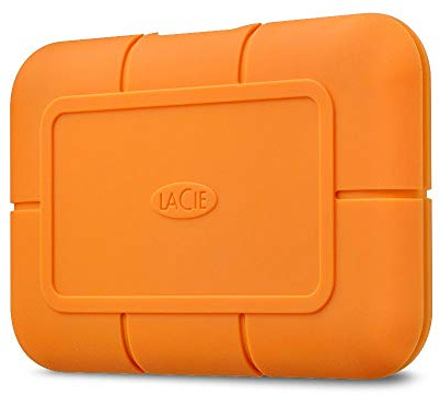 LaCie Rugged SSD 500GB, External SSD, USB-C, Extreme water and 3m drop resistance, Mac, PC, Data Rescue Services (STHR500800)