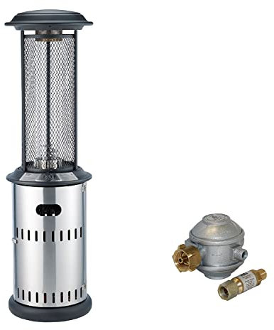 Enders VULANO Gasheizstrahler Gasstrahler mit Sicherheits-Set aus Druckregler + Bruchsicherung - stufenlos regulierbarer Strahler für Garten, Terrassenheizstrahler Gas, Gasheizer, Heater, Heizpilz