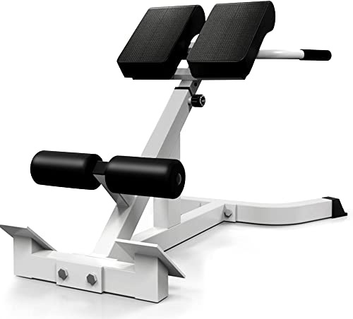 SUCXDZQ Máquina de extensión de respaldo de silla romana, banco de hiperextensión ajustable, equipo de ejercicio de espalda isquiotibial, máquina de entrenamiento de espalda ajustable para gimnasio en