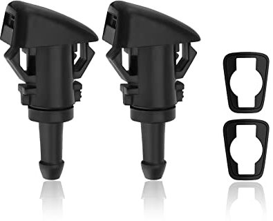 2 PCS Front Windshield Washer Nozzles, Windshield Wiper Spray Nozzle, Washer Spray Jet Kit Fit for Chrysler, Dodge, Replaces OEM #: 4805742AB / 55077460AA / 5303833AA / 5116079AA / 5113049AA