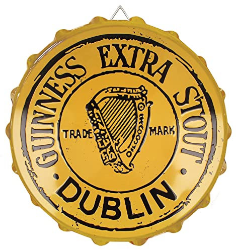 Guinness - Metal Sign Bottle Cap - Extra Stout Cream - 05718