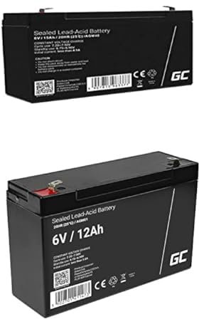 AGM 6V 15Ah + 6V 12Ah Akku Vlies Batterie VRLA Blei Batterie Bleiakku Ersatzakku Akkubatterie Versorgungsbatterie Zyklenfest Wartungsfrei UPS USV Notstrom Batteriebackup Verkaufsautomaten