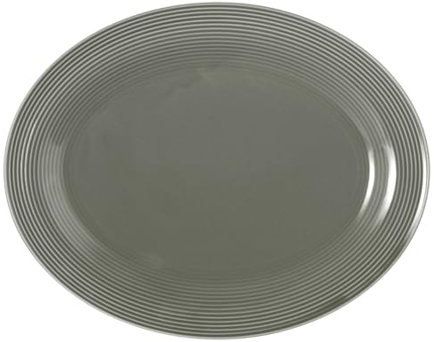 Seltmann Weiden Beat Perlgrau Servierplatte oval 35x28cm