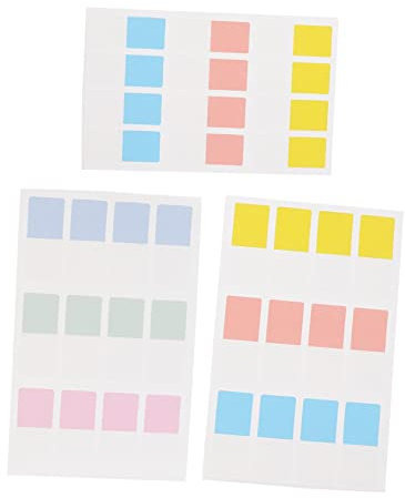 CAXUSD 3 Sätze Index etiketten papier Aufkleber wiederverwendbare sticker Buchseitenmarkierungen praktische Haftetiketten lesezeichen langlebige Registerreiter Memorandum