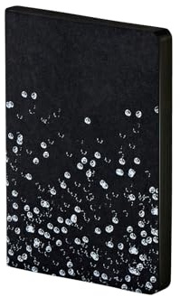 Nuuna Notizbuch A6 Not Ordinary S - Genesis, veganer Einband schwarz | Dotted Journal | 2.5 mm Mini-Punktraster Grau | 176 nummerierte Seiten | 120 g Premium-Papier | made in Germany