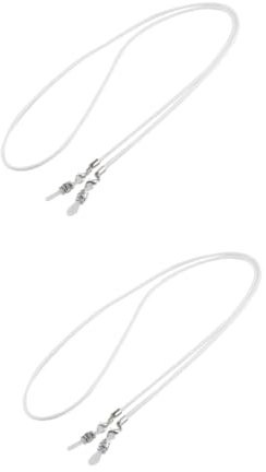 GALPADA 2stücke Eyeglass Chain Cord Für Sonnenbrillen Verstellbare Kette Aus Hochwertigem Material Modisches Design Weiß Für Brillen Und Lesebrillen Praktische Halskette Für Damen Und