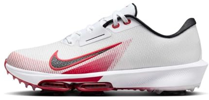 Nike Infinity Tour 2 - Zapatos de golf (FD0217-101, blanco/rojo universitario/platino puro/negro)