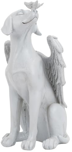 Duronge Statua Pietra Commemorativa Cane, Figurine Angelo del Cane, Regali Commemorativi Cane, Statua Decorativa Giardino per Onorare Il Caro Cane, per Casa, Giardino, Cortile
