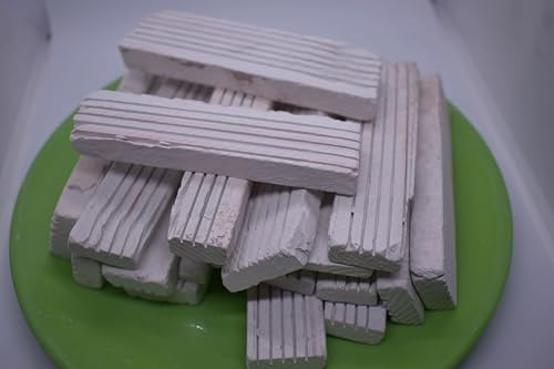 India Clay Lamelle bianche scanalate (gesso) 200 grammi