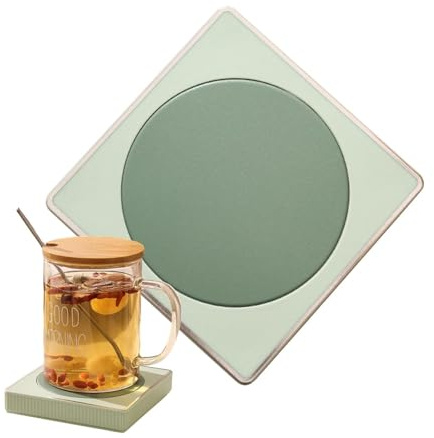 Calentador de Tazas de Escritorio, Temperatura Constante de 55 °C, Calentador de Tazas de café USB, Calentador de Tazas portátil de 13 W, Calentador de café eléctrico para Vidrio, cerámica, Tazas de